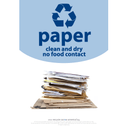 Recycle Across America Paper Standardized Recycling Labels, P-1007, 10" x 7", Light Blue