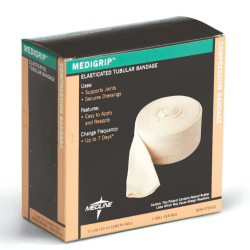 Medline Medigrip Tubular Bandage Roll, Size F, Off White