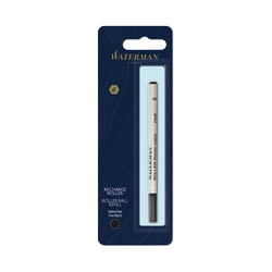 Waterman® Rollerball Pen Refill, Fine Point, 0.5 mm, Black