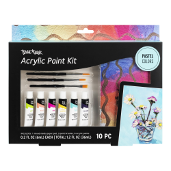 Brea Reese 10-Piece Acrylic Paint Kit, Pastel