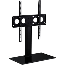 Mount-It! MI-847 Tabletop TV Stand For TVs Up To 55", 24"H x 16-5/8"W x 10-1/8"D, Black