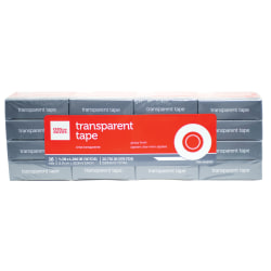Office Depot® Brand Transparent Tape Refills, 3/4" x 1,296, Clear, Pack Of 16