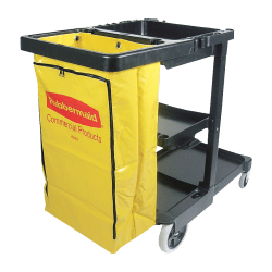 Rubbermaid® Janitor Cart with 25-Gallon Zipper Vinyl Bag