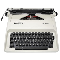 Nadex Pioneer Manual Typewriter With Travel Case, NXTE-1632
