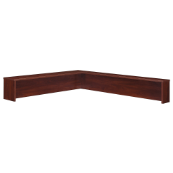 Bush Business Furniture Components Reception L Shelf, Hansen Cherry/Graphite Gray, Standard Delivery