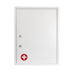 Alpine AdirMed Large Medical Security Cabinet, 21"H x 16"W x 6"D, White