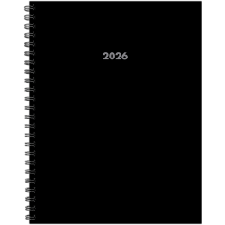 2026 Willow Creek Press Weekly/Monthly Softcover Planner, 8-1/2" x 11", Basic Black, January To December, 57865