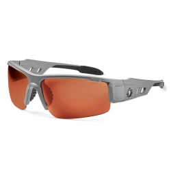 Ergodyne Skullerz® Safety Glasses, Dagr, Polarized, Matte Gray Frame, Copper Lens