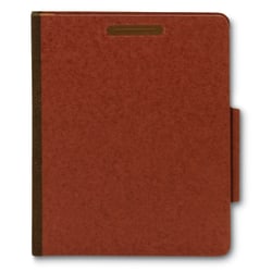 [IN]PLACE® Classification Folders, Letter, 2 Dividers, 30% Recycled,  Earth Red, Box Of 10 Folders