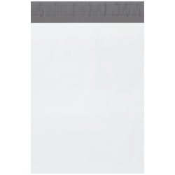 Partners Brand 9" x 12" Poly Mailers, White, Case Of 1,000 Mailers