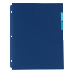 Office Depot® Brand 4-Pocket Binder Folder, 8-1/2" x 11", 65-Sheet Capacity, Navy
