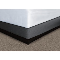 Mattress Safe Designer Décor, Contour Wrap for Box Spring, Sawgrass Graphite, Hotel King, 9" Drop, Case of 12 Wraps