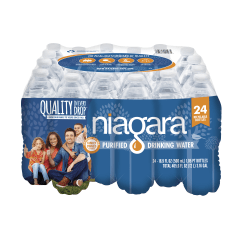 Niagara Purified Drinking Water Bottles, 16.9 Fl Oz, Pack Of 24 Bottles