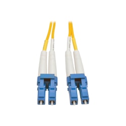 Eaton Tripp Lite Series Duplex Singlemode 9/125 Fiber Patch Cable (LC/LC), 50 m (164 ft.) - Patch cable - LC single-mode (M) to LC single-mode (M) - 50 m - fiber optic - duplex - 9 / 125 micron - yellow
