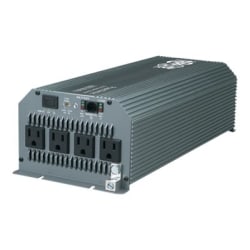 Tripp Lite Compact Inverter 1800W 12V DC to 120V AC 4 Outlets 5-15R - DC to AC power inverter - 12 V - 1800 Watt - output connectors: 4 - gray