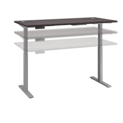 Bush Business Furniture Move 60 Series Electric 72"W x 30"D Height Adjustable Standing Desk, Storm Gray/Cool Gray Metallic, Standard Delivery