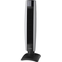 Lasko 2711 Floor Fan - 3 Speed - Oscillating, Timer, Carrying Handle, Quiet, Safety Fuse, Electronic Control Panel, Space Saving, Remote Control Storage - 34" Height x 11.4" Width