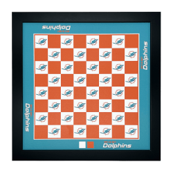 Imperial NFL Wall-Mounted Magnetic Chess Set, Miami Dolphins