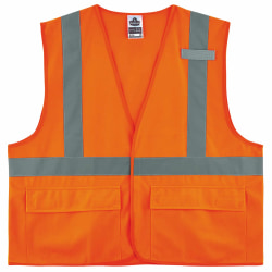 Ergodyne GloWear® Safety Vest, 8225HL, Type R Class 2, Large/X-Large, Orange