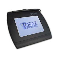 Topaz SigGemColor T-LBK57GC-BHSB Electronic Signature Pad - Backlit LCD - Active PenUSB, Serial - 4.60" x 3.40" Active Area LCD - Backlight - 410 PPI
