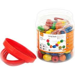 The Original Toy Company Lacing Beads, Multicolor, All Ages, Set Of 95 Pieces