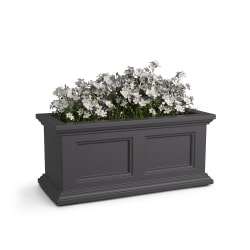 Mayne Fairfield Window Box Planter, 2', Graphite Gray