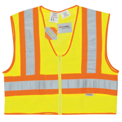 Luminator Class II Flame Resistant Vests, 2X-Large, Fluorescent Lime