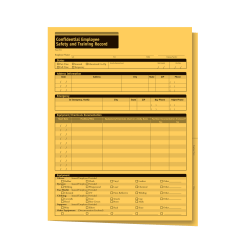 ComplyRight Confidential Employee Safety And Training Record Folders, 9-1/2" x 11-3/4", Pack Of 25