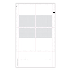 ComplyRight® W-2 Tax Forms, 4-Up (Box), With Printed Backer Copy B and C, EZ-Fold Simplex, 14", Pack Of 500 Forms