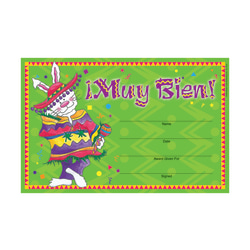 Barker Creek Blank Award Certificates, Muy Bien, 8 1/2" x 5 1/2", Pack Of 30