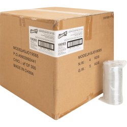 Genuine Joe Portion Cup Lid - 50 / Carton - 50 Per Bag - Transparent, Clear