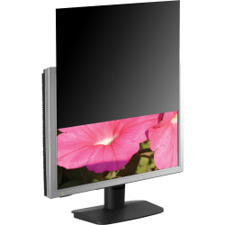 Business Source 16:9 Ratio Blackout Privacy Filter Black - For 24" Widescreen LCD Monitor - 16:9 - Black