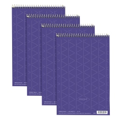 TOPS™ Prism+™ Color Steno Books, 6" x 9", Gregg Ruled, 80 Sheets, Orchid, Pack Of 4