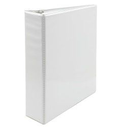 SKILCRAFT View 3-Ring Binder, 2" D-Rings, White (AbilityOne 7510-01-384-8788)