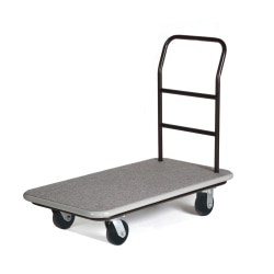 CSL Utility Luggage Cart, 37"H x 42"W x 22"D, Gray, 2100GY090GRY