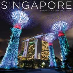 2026 Willow Creek Press Scenic Monthly Wall Calendar, 12" x 12", Singapore, January To December, 56134