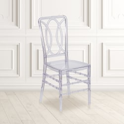 Flash Furniture Elegance Transparent Stacking Chair, Crystal Ice