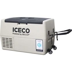 ICECO 1.6 Cu Ft Portable Refrigerator And Freezer, Beige