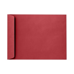 LUX Open-End 9" x 12" Envelopes, Peel & Press Closure, Ruby Red, Pack Of 500