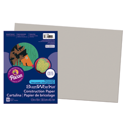 Prang® Construction Paper, 12" x 18", Gray, Pack Of 50