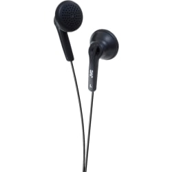 JVC Earphone - Stereo - Black - Mini-phone (3.5mm) - Wired - Earbud - Binaural - In-ear - 3.94 ft Cable