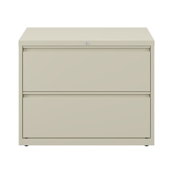 WorkPro® 36"W x 18-5/8"D Lateral 2-Drawer File Cabinet, Putty