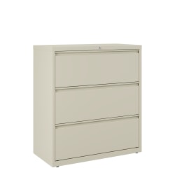 WorkPro® 36"W x 18-5/8"D Lateral 3-Drawer File Cabinet, Putty