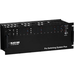Black Box Pro Switching Gang Switch Chassis - 4U, 18-Card Slot - TAA Compliant - 1 Layer Supported - Modular - 4U High - Rack-mountable - 1 Year Limited Warranty