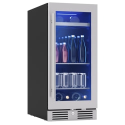 Zephyr Presrv™ 3.4 Cu. Ft. Single Zone Beverage Cooler Refrigerator, Silver