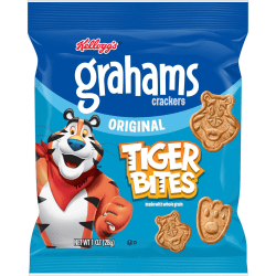 Kellogg's Grahams Tiger Bites, 1 Oz, Box Of 150 Pouches