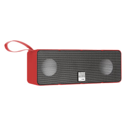 Altec Lansing Dual Motion Bluetooth® Speaker, 2 3/8" x 6 5/8" x 1 3/4", Red