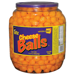 Utz® Cheese Balls Snack Barrel, 23 Oz Tub