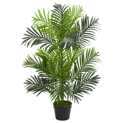 Nearly Natural Paradise Palm 36"H Artificial Tree With Pot, 36"H x 10"W x 10"D, Green