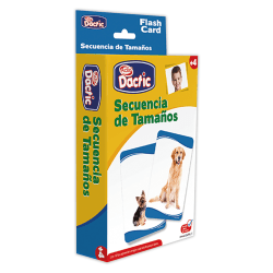 Dactic Sequence And Size Flashcards, 5" x 3-7/16", All Ages, Set Of 60 Flashcards